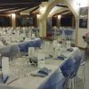 Sala ristorante allestita per un evento.