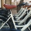 Bici bianche con scritta 